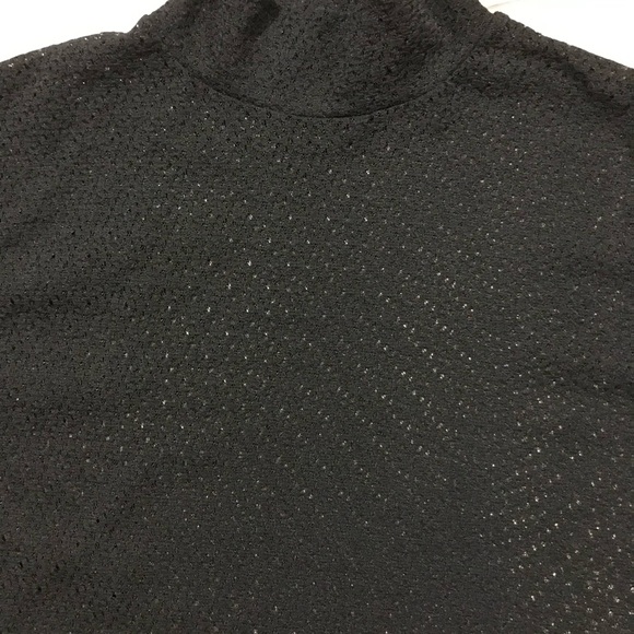 Size small black see-through short sleeve top - Picture 2 of 3